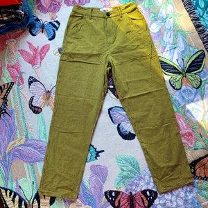 TWIIN Yellow Plaid Straight Pants